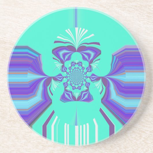 Dessous De Verre En Grès Hakuna Matata Assemblage Violet (Devant)