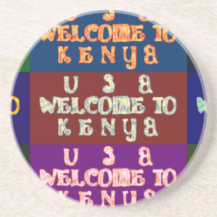 Dessous De Verre En Grès Hakuna Matata Bienvenue au Kenya.png