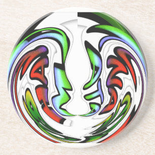 Dessous De Verre En Grès Hakuna Matata coloré ont une belle journée colorée