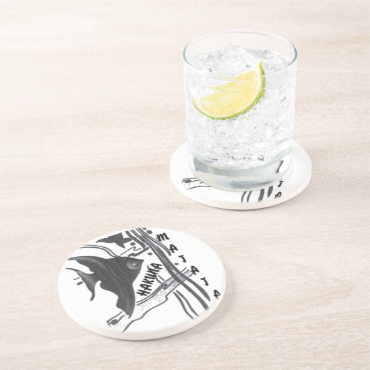 Dessous De Verre En Grès Hakuna Matata Fish Art Imprimer (Côté)