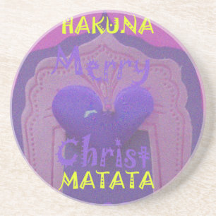 Dessous De Verre En Grès Hakuna Matata Merry Christmas Love Design.jpg