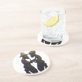 Dessous De Verre En Grès Hakuna Matata S'amuser Old School est le meilleur (Côté)