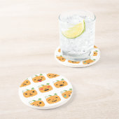 Dessous De Verre En Grès halloween citrouille emojis (Côté)