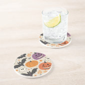 Dessous De Verre En Grès Halloween et motif d'automne (Côté)