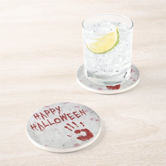 Dessous De Verre En Grès Halloween sanglante (Côté)