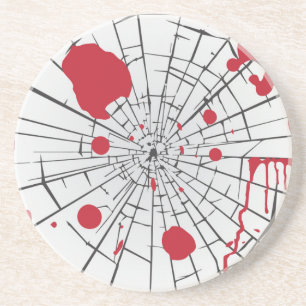 Dessous De Verre En Grès halloween shattered glass