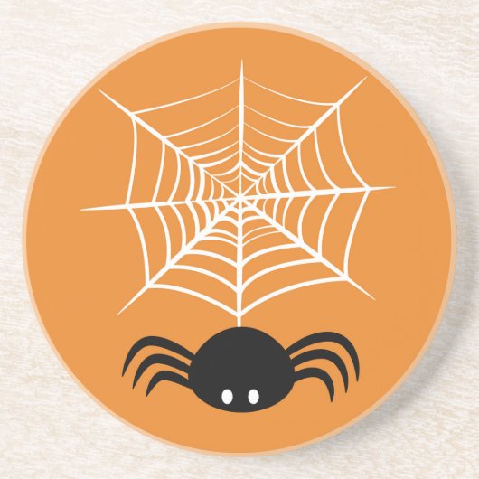 Dessous De Verre En Grès Halloween Spider Web (Devant)