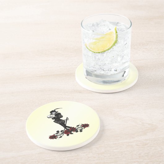 Dessous De Verre En Grès Hamlet Jaune (Côté)