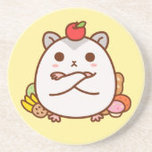 Dessous De Verre En Grès Hamster avide (Devant)