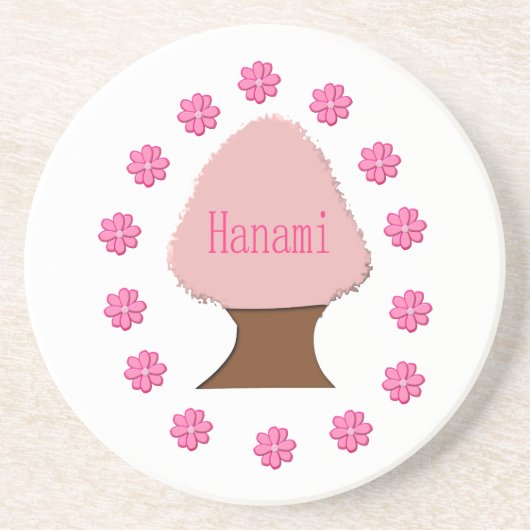 Dessous De Verre En Grès Hanami Cerisier japonais (Devant)