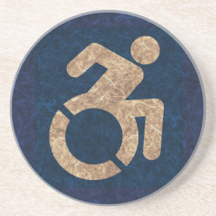 Dessous De Verre En Grès Handicap Texté