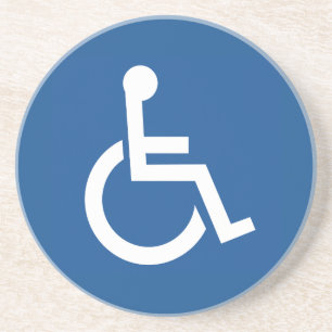 Dessous De Verre En Grès Handicapé
