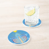 Dessous De Verre En Grès hanoukka menorah (Côté)