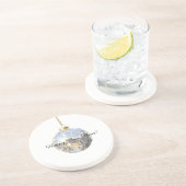 Dessous De Verre En Grès Happy New Year Silver Ball (Côté)