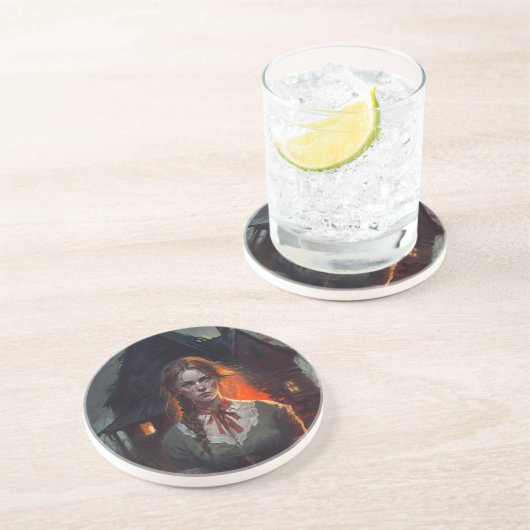 Dessous De Verre En Grès Haunting house (Côté)