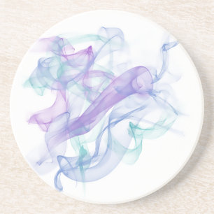 Dessous De Verre En Grès Haze violet Abstrait