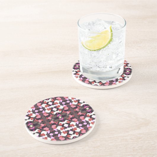 Dessous De Verre En Grès HEARTS WITH Love (Côté)