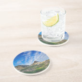 Dessous De Verre En Grès Heavy Runner et Reynolds Mountain au matin (Côté)