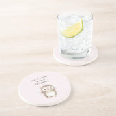 Dessous De Verre En Grès Hedgehog Fairy with Flowers (Côté)