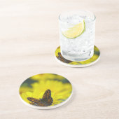 Dessous De Verre En Grès Hélénium de marguerite jaune (Côté)