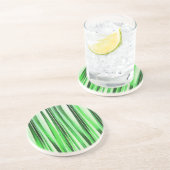 Dessous De Verre En Grès Herbe verte de chuchotement (Côté)