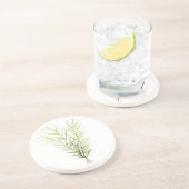 Dessous De Verre En Grès Herbes de romarin (Côté)