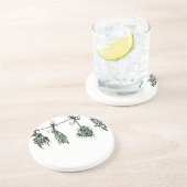 Dessous De Verre En Grès Herbes du jardin (Côté)