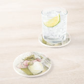 Dessous De Verre En Grès Hérisson avec Fer Mme Tiggy-Winkle (Côté)