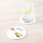 Dessous De Verre En Grès Hérisson heureux de jour (Côté)