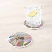 Dessous De Verre En Grès Heure de la sieste (Côté)