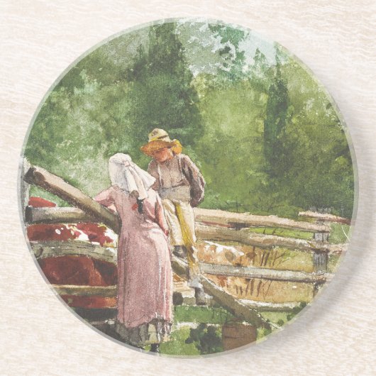 Dessous De Verre En Grès Heure de nourrissage (Devant)