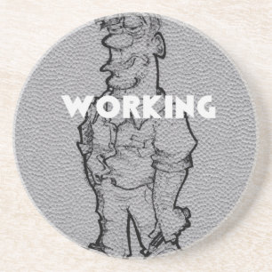 Dessous De Verre En Grès Heures supplémentaires