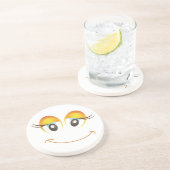 DESSOUS DE VERRE EN GRÈS HEUREUSE FILLE FACE (Côté)