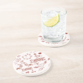 Dessous De Verre En Grès Heureuse Sainte-Valentin (Côté)