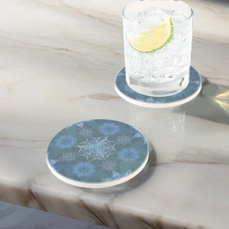 Dessous De Verre En Grès Hexa triangles yantra pétales inscription