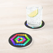 Dessous De Verre En Grès Hexagon de couleur (Côté)