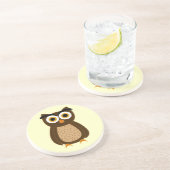 Dessous De Verre En Grès Hibou (Côté)