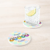 Dessous De Verre En Grès hibou de Pâques - arc-en-ciel (Côté)