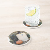 Dessous De Verre En Grès Hibou, jug et Citrouille (Côté)