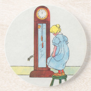Dessous De Verre En Grès  Hickory, dickory, dock ! La souris a remonté l'ho