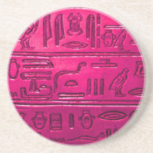 Dessous De Verre En Grès Hiéroglyphes_2014_1052