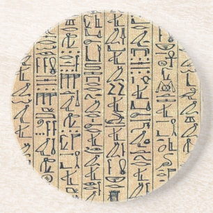 Dessous De Verre En Grès Hiéroglyphes Dessous de verre de grès