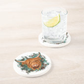 Dessous De Verre En Grès Highland Cow (Côté)