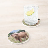 Dessous De Verre En Grès Highland Cow Coaster (Côté)
