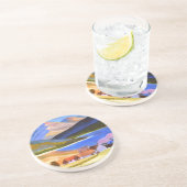 Dessous De Verre En Grès Highlands écossais 2 (Côté)
