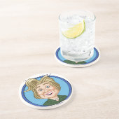 Dessous De Verre En Grès Hilary Clinton Election 2016 (Côté)