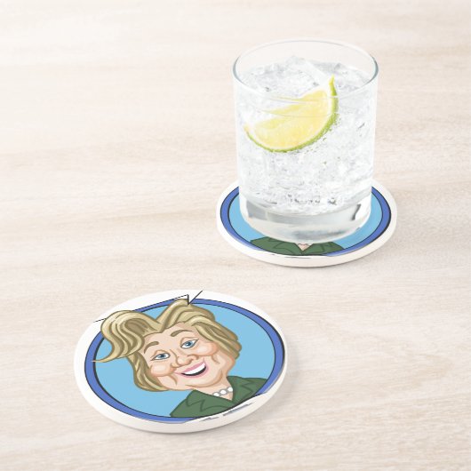 Dessous De Verre En Grès Hilary Clinton Election 2016 (Côté)