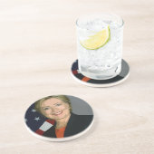 Dessous De Verre En Grès hillary clinton (Côté)
