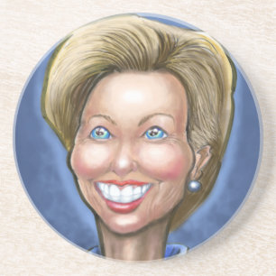 Dessous De Verre En Grès Hillary Clinton