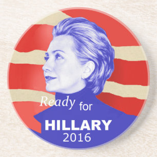 Dessous De Verre En Grès Hillary Clinton 2016
